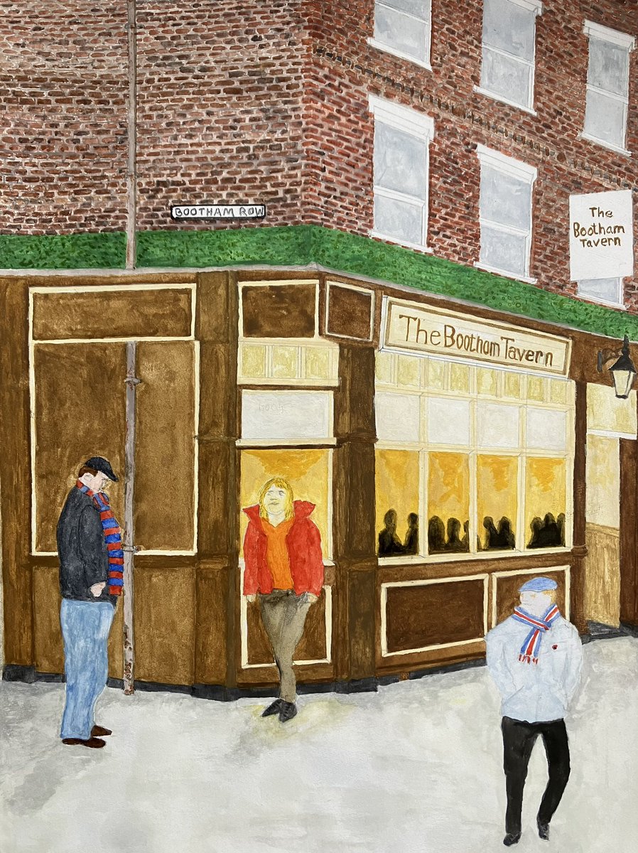 ColinSi39872230's tweet photo. MATCH DAY PAINTING DAY
One for the seniors
Used to be a nice Tetley pub, still do a good pint
#BoothamTavern #YorkCity
#PaintingsofPubs #Minstermen
Available to view at the Old Blacksmiths Gallery Bishop Wilton Dec 7th and 8th https://t.co/G6CPA9efd6