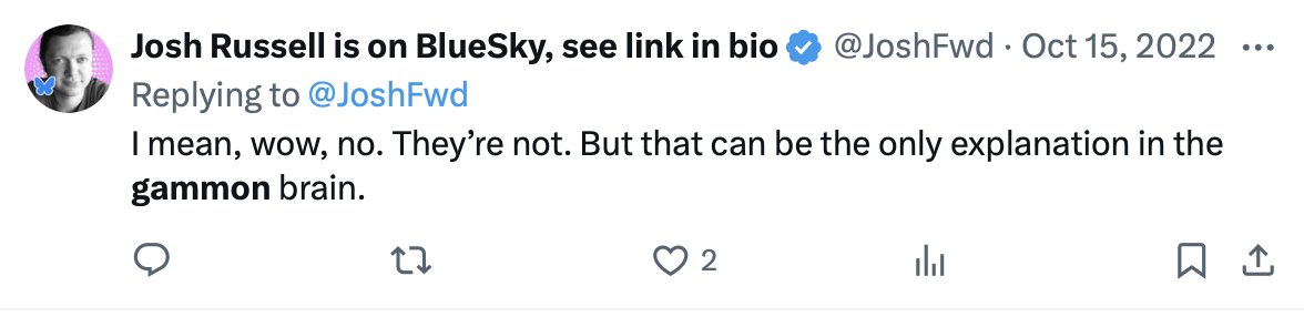 Rebartic's tweet photo. They don't like facts!
@Bluesky must a lovely warm and safe echo chamber for them!
#OBLESS https://t.co/vsiNSBNIMB
