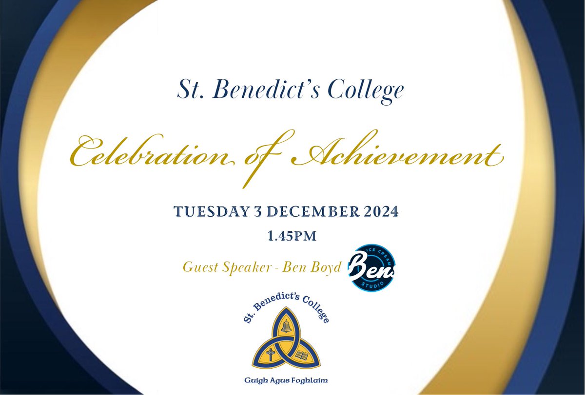 We are looking forward to our Annual Celebration of Achievement event on Tuesday 3 December.  This year’s guest speak is past Head Boy and successful business man, Ben Boyd. 

This is an exceptional occasion that spotlights the achievements of former and current students. 🌟