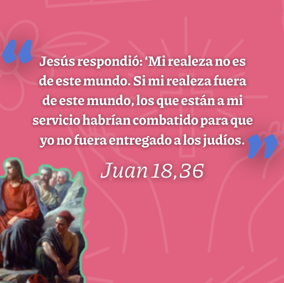 ✨ Cristo, Rey del Universo ✨

Hoy celebramos su Solemnidad, cerrando el año litúrgico y comenzando el ciclo C con San Marcos. 🤍

Nos acercamos al Año Jubilar 2025, un tiempo de gracia hacia el Reino de justicia, paz y amor. 🙌🏻

#CristoRey #SantuarioPadreHurtado #AñoJubilar