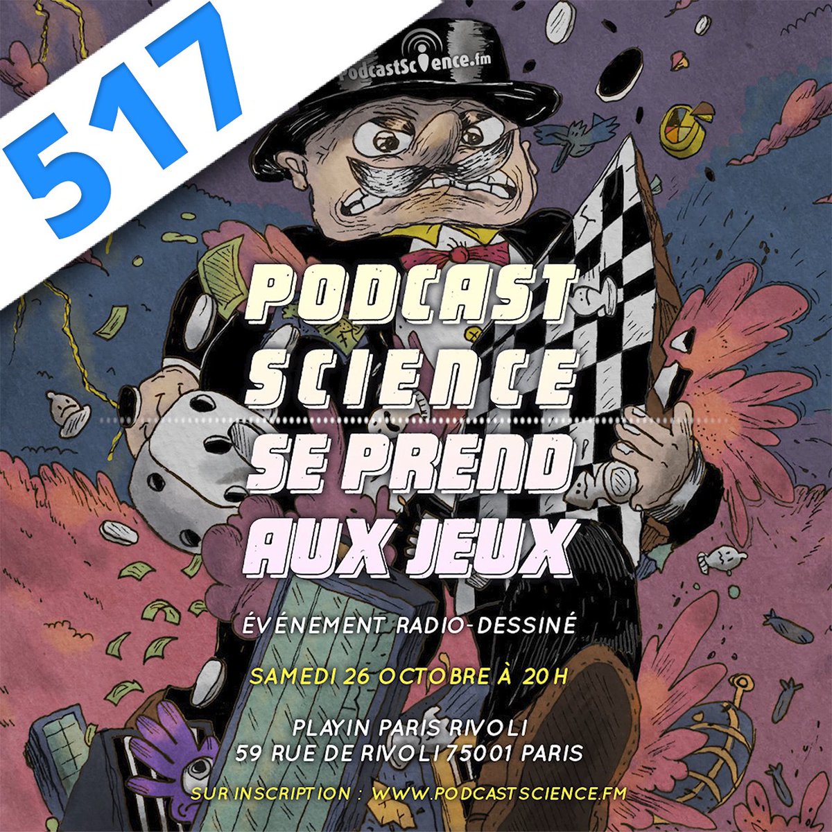 Mesdames Messieurs 🤩 l'épisode #Podcast #Science Radio-Dessiné vient de sortir ! 🥳 Des dizaines de #dessins, une belle poignée de chroniques, beaucoup de #jeux, le tout dans une ambiance #scientifique !  Bonne écoute ! 🎙️➡️ podcastscience.fm/emission/2024/…
