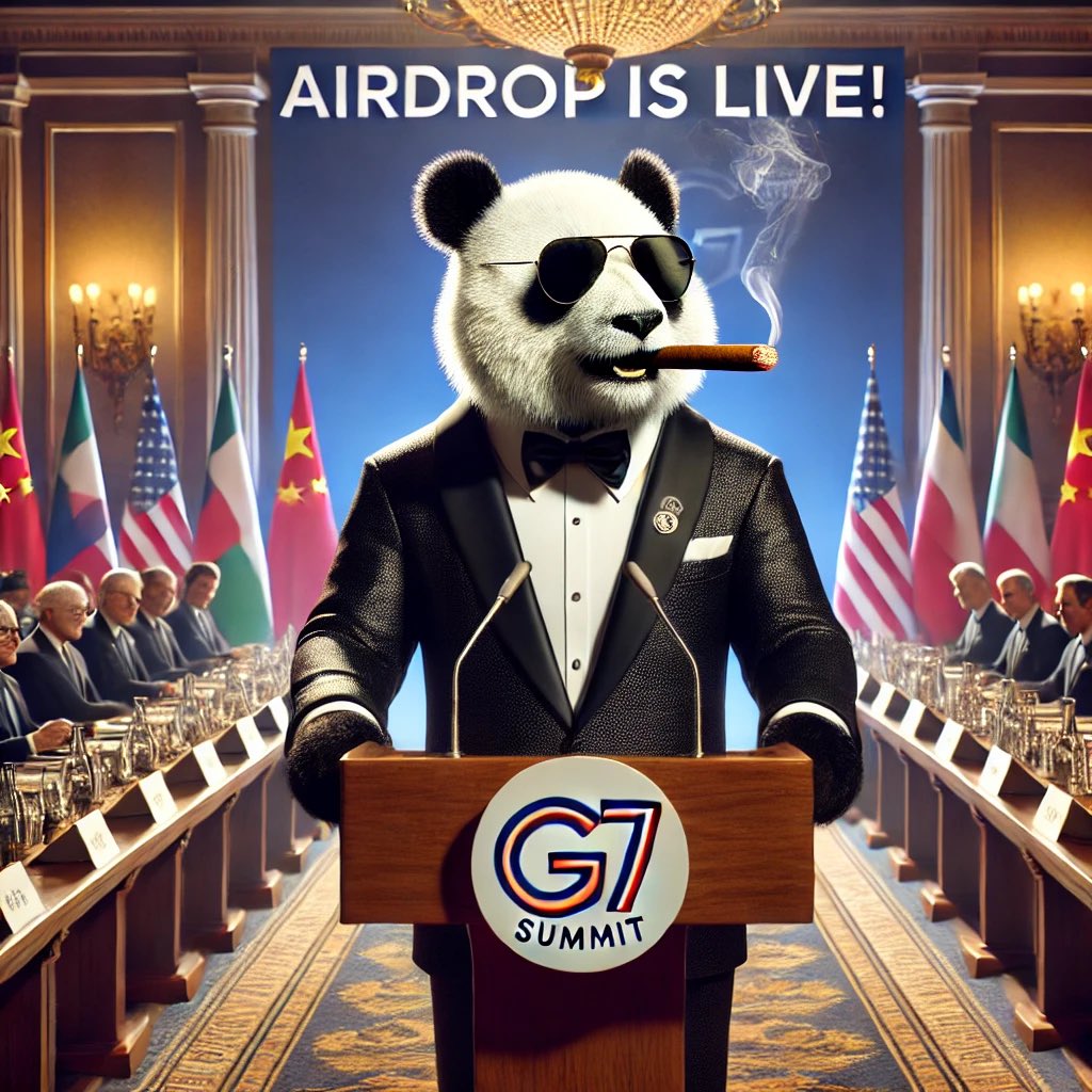 $PAB airdrop also at the G7 🚀🌎

Don’t worry there’s enough $PAB for everyone !🚀

Drop your $SOL address below, Follow 🔔 &amp; RT 👇🏻

Every wallet gets $PAB 🚀

$PAB will launch soon.
$SOL #SOLANA #AIRDROP $bome $wif $ACT $PNUT $GOAT $BAN #SolanaAirdrop