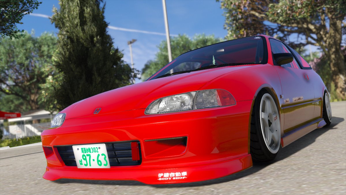 Just_Rik0's tweet photo. #GTAV #GTAVMOD #GTAOnline #GTAPhotographers #Honda #CIVIC #VTEC #EG #ozracing #Stance #japan https://t.co/mCDxYAOvsl