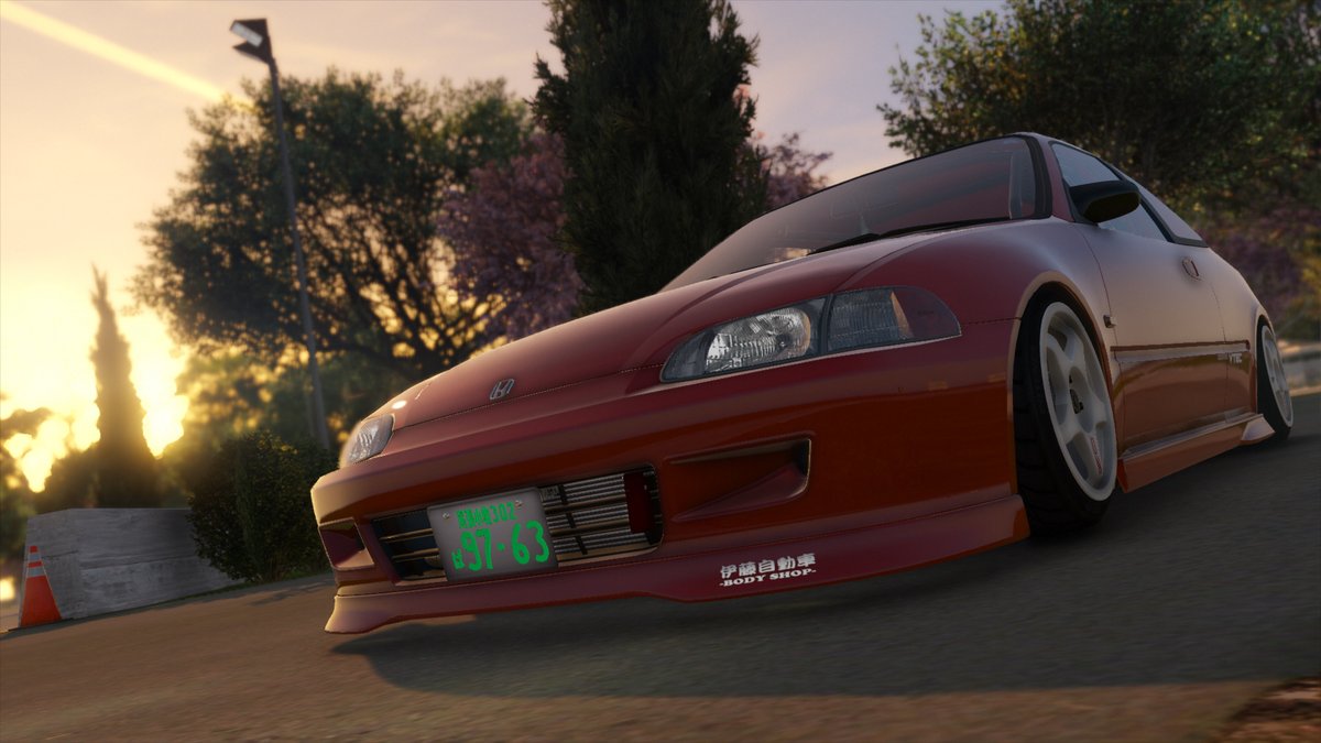 Just_Rik0's tweet photo. #GTAV #GTAVMOD #GTAOnline #GTAPhotographers #Honda #CIVIC #VTEC #EG #ozracing #Stance #japan https://t.co/mCDxYAOvsl