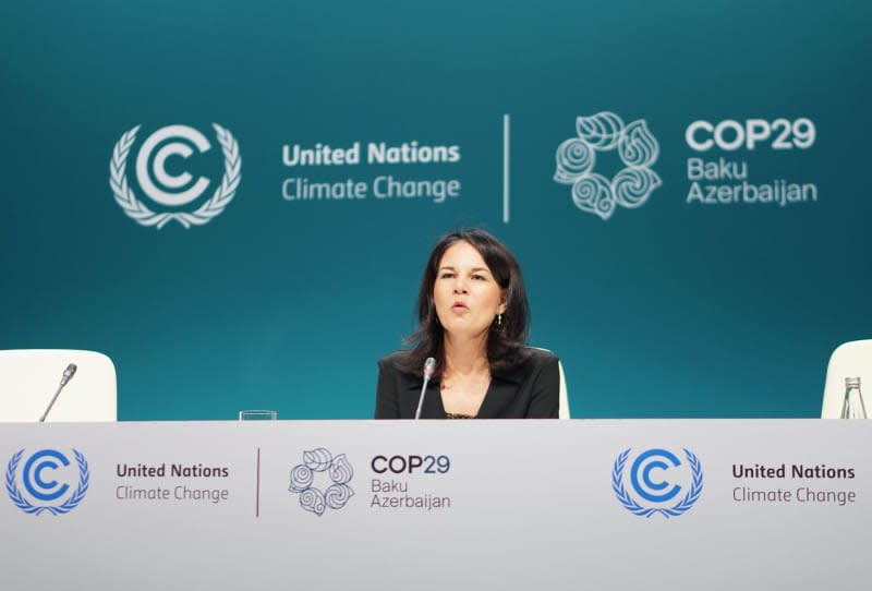 Könül Şahin 𓃠 (@konulikshahin) on Twitter photo Germany's Foreign Minister, Annalena Baerbock (<a href="/GermanyDiplo/">GermanForeignOffice</a>), spent 4-5 days in Baku attending #COP29Azerbaijan.
It seems that throughout her trip , she repeatedly threw tantrums and stormed off over every issue, targeting multiple parties 1/5 Germany's Foreign Minister, Annalena Baerbock (<a href="/GermanyDiplo/">GermanForeignOffice</a>), spent 4-5 days in Baku attending #COP29Azerbaijan.
It seems that throughout her trip , she repeatedly threw tantrums and stormed off over every issue, targeting multiple parties 1/5
