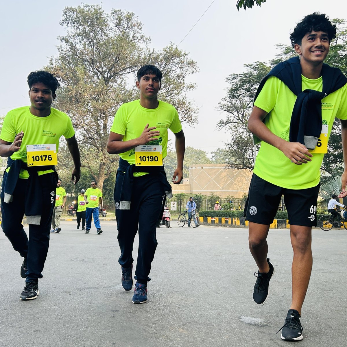 JamshedpurFC's tweet photo. Young, spirited, and unstoppable 💪✨
Our reserve team players showcased their passion and endurance at the TATA Steel Jamshedpur Run-a-thon 2024 in flying colors 🏃♂️🔴⚪
#Jamshedpur #TataSteel #Runathon #JamKeKhelo #menofsteel https://t.co/thNQ1Lic0Y