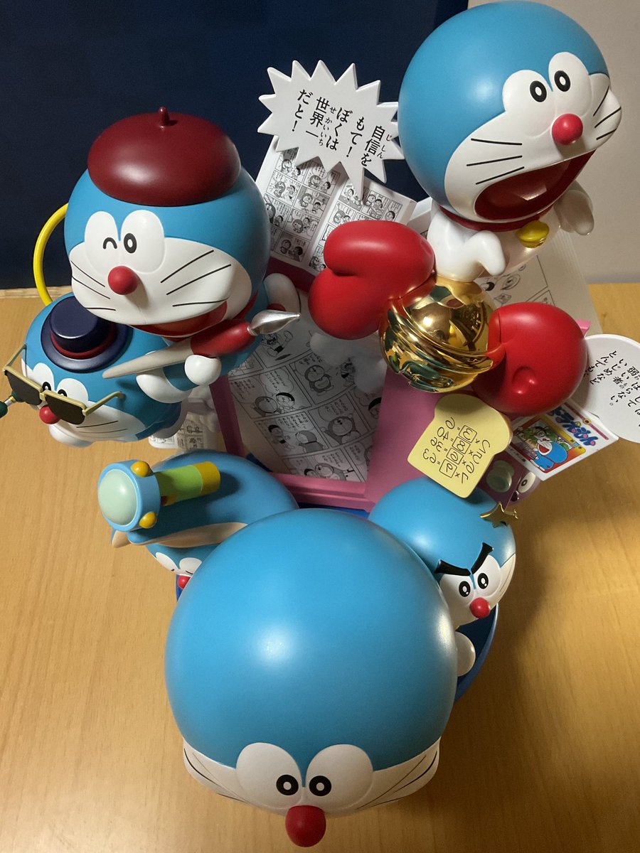 100%ドラえもん&フレンズフィギュアが無事に組み上がりましたー