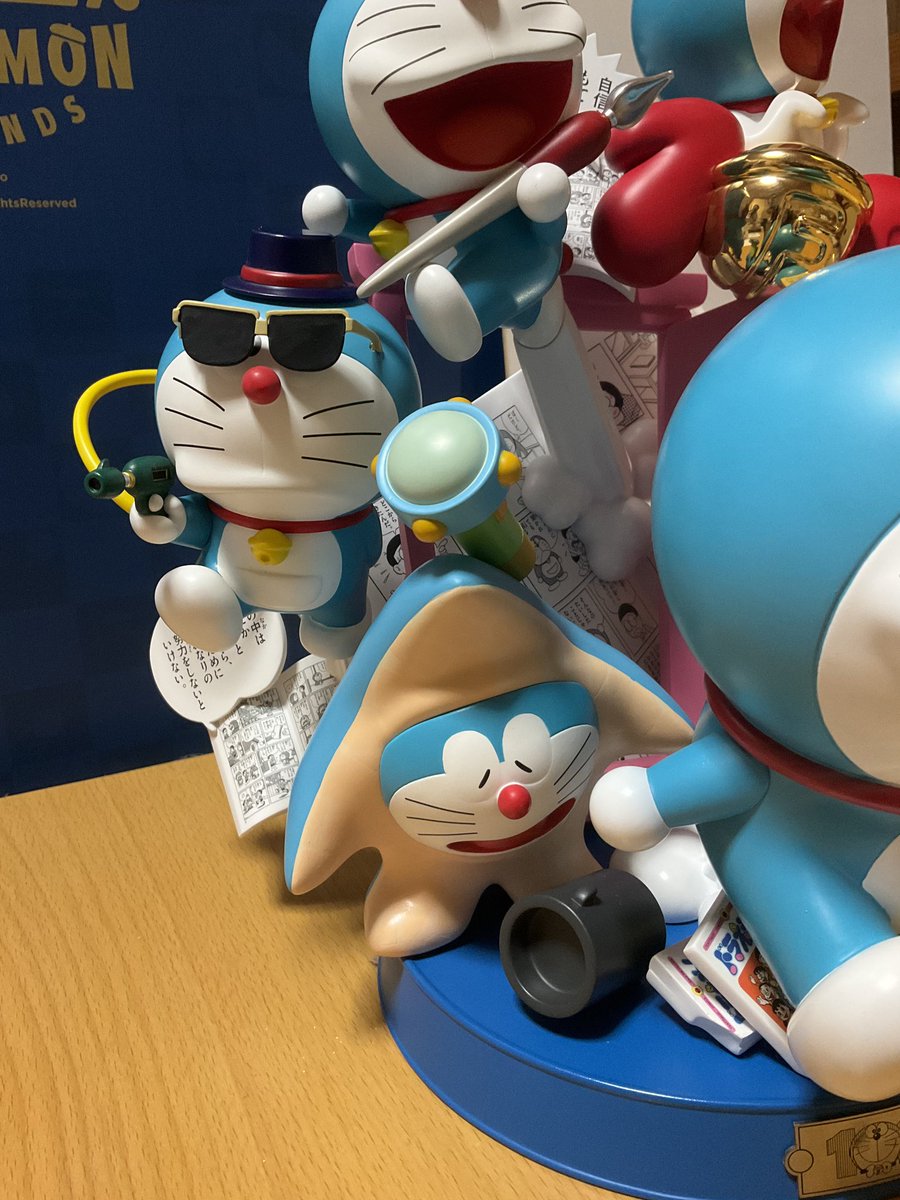 100%ドラえもん&フレンズフィギュアが無事に組み上がりましたー