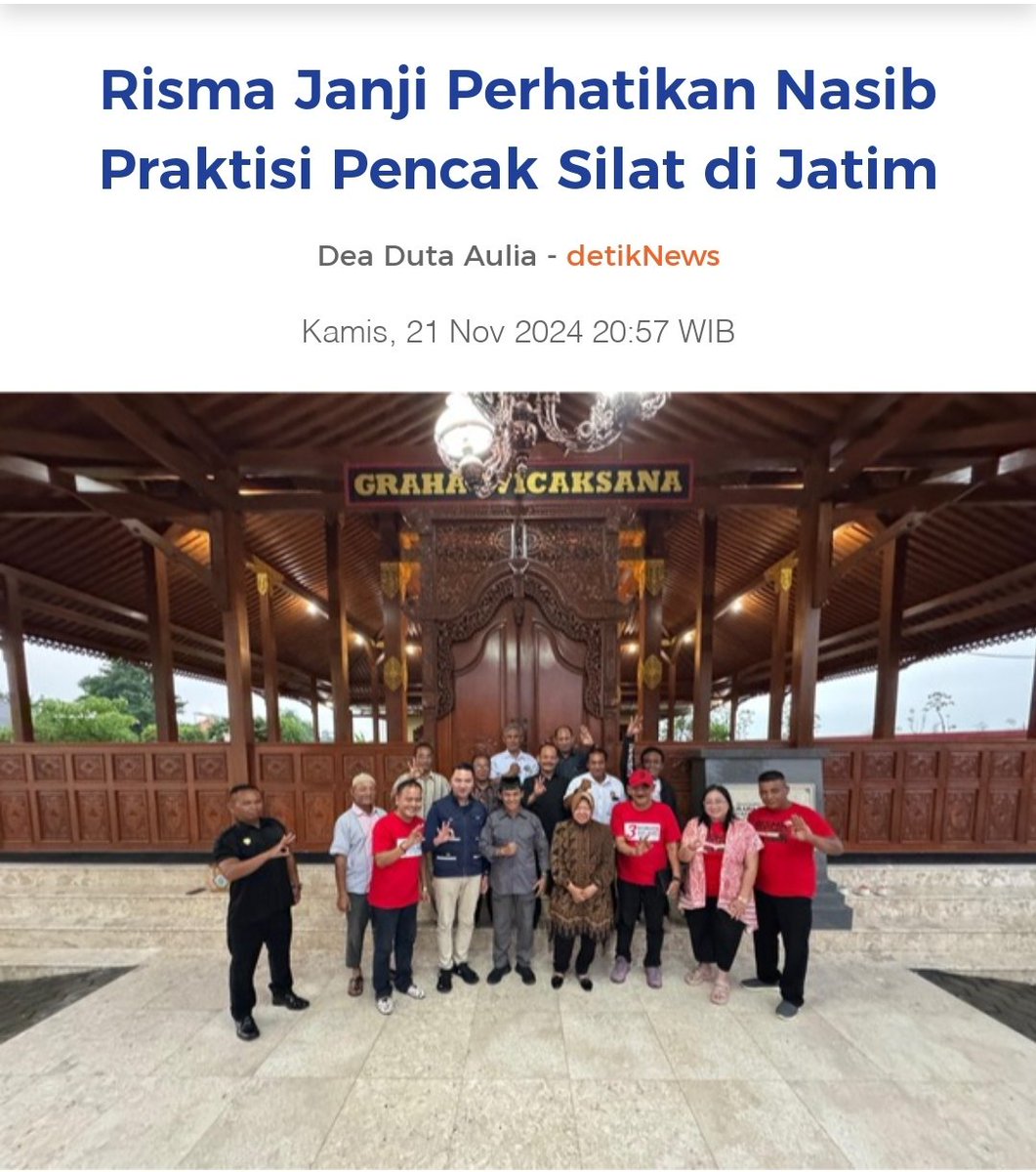Bu Risma mengunjungi Padepokan IKS PI Kera Sakti Pusat Madiun di Desa Buduran, Kecamatan Wonoasri, Kabupaten Madiun, hari ini. Kedatangannya langsung diterima oleh Ketua Umum IKS PI Kera Sakti, KRAT Bambang Sunarja dan jajaran pengurus lainnya.

#burismamerakyat
#pendidikangratis