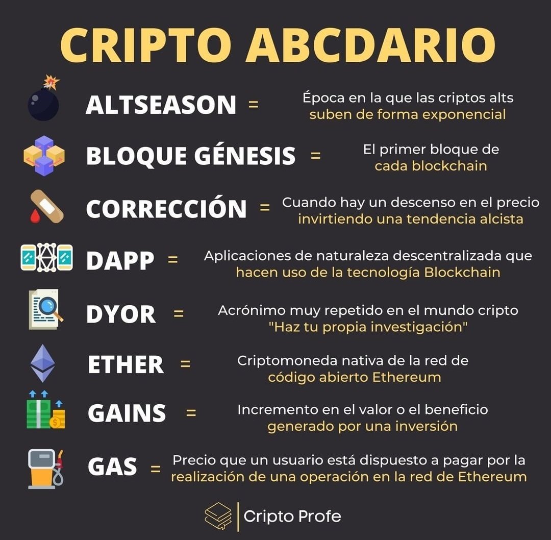 Cryptoprofe_'s tweet image. Para los recién llegados, vocabulario cripto