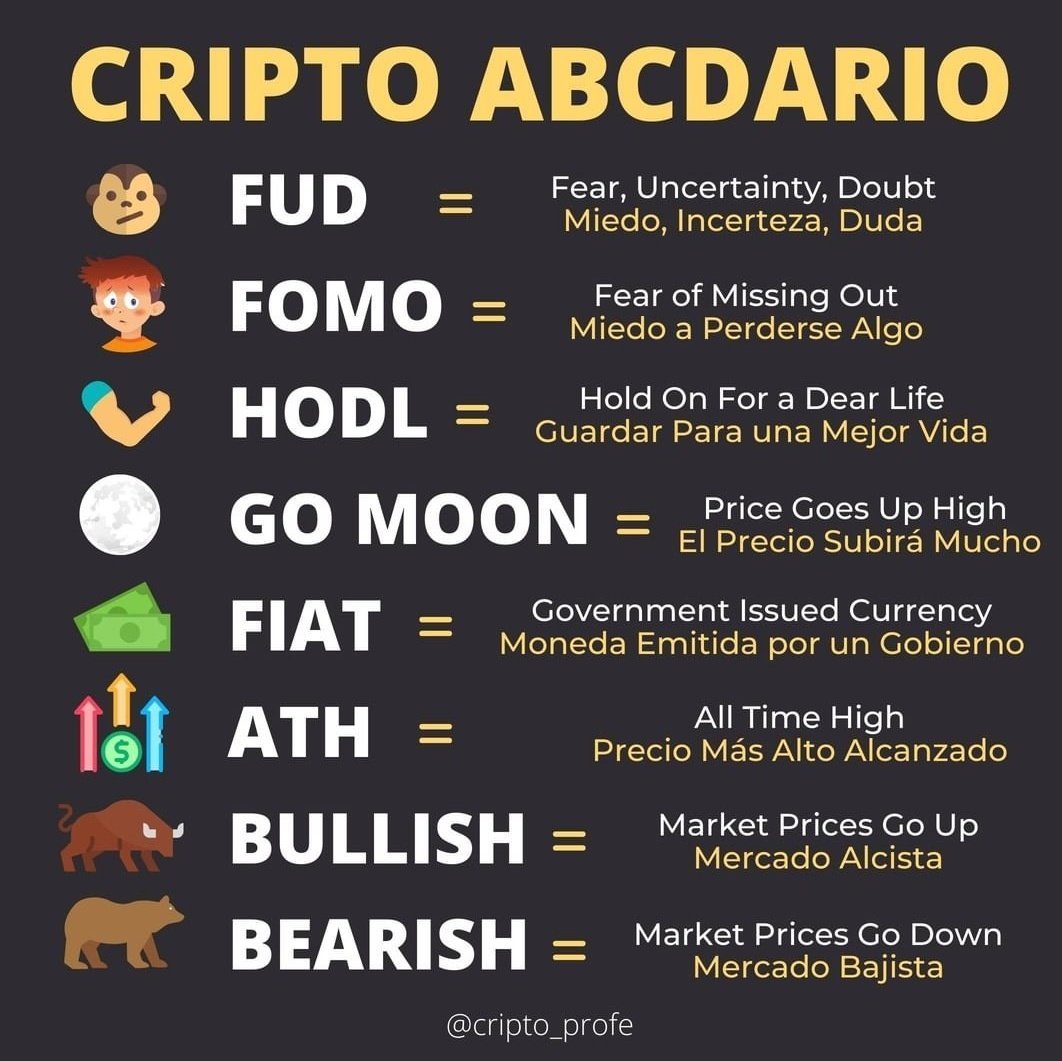 Cryptoprofe_'s tweet image. Para los recién llegados, vocabulario cripto