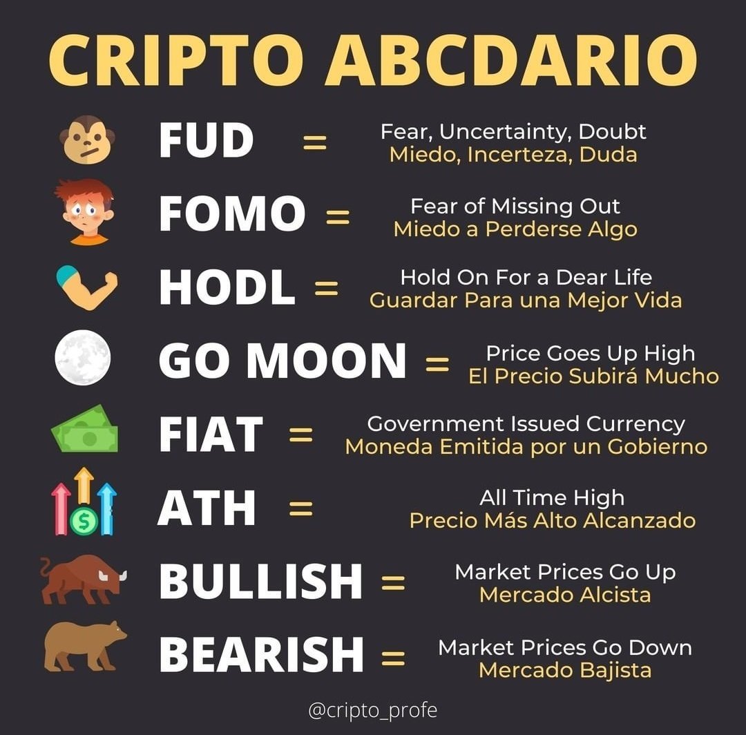 Cryptoprofe_'s tweet image. Para los recién llegados, vocabulario cripto
