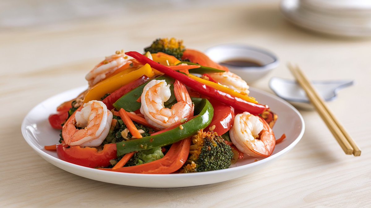 SwpRecipes's tweet photo. ๐ค Shrimp Stir-Fry: A quick, flavorful dish with tender shrimp, crisp veggies, and a savory sauce! Perfect for a healthy, delicious meal. ๐ฅฆ๐ถ๏ธโจ
#ShrimpStirFry #QuickMeals #HealthyEats #SeafoodRecipes #StirFryMagic #Food #Recipes https://t.co/3hoWqyW5bi