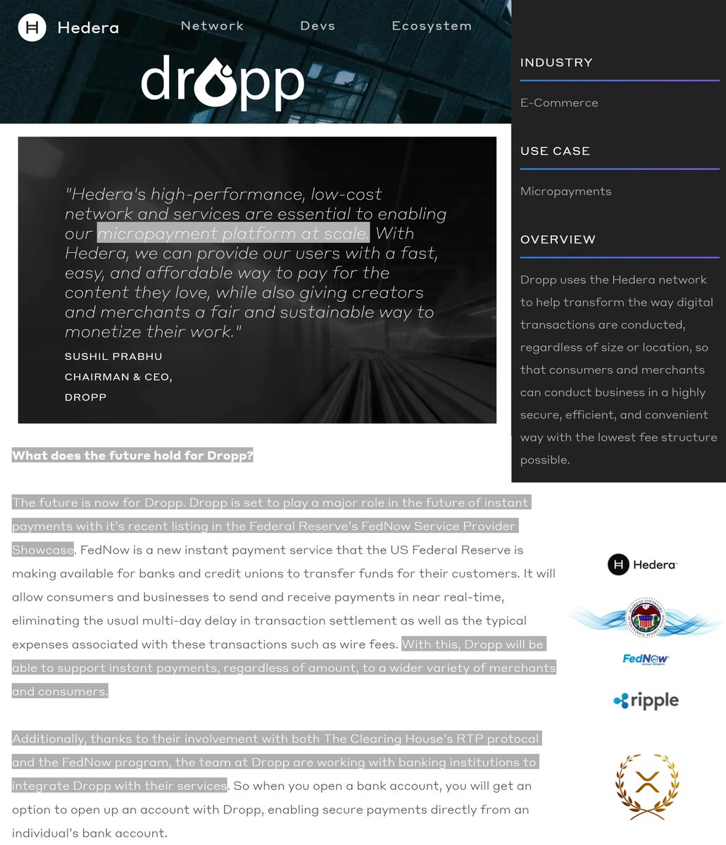 🇺🇸 RUMORS SEE POST BELOW ➡️ @HEDERA ♾ $HBAR ♾ #FEDNOW ♾ $RLUSD / $XRP ♾ @ RIPPLE ⁉️🧐 SINCE HEDERA IS INTEGRATED WITH #FEDNOW VIA “DROPP”, THERE  WOULD BE THE POSSIBILITY TO