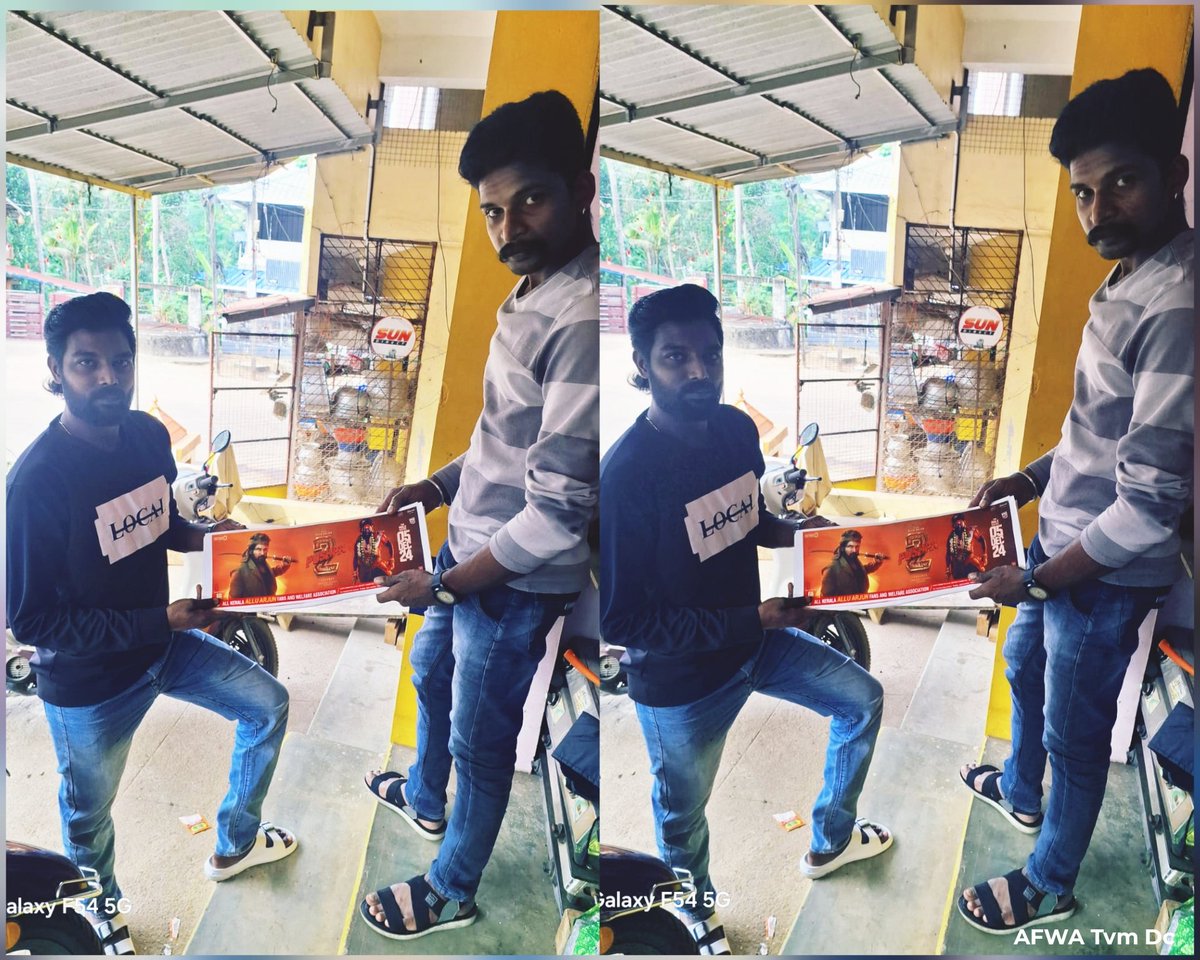 AFWATvmDC's tweet photo. Allu Arjun Fans in Trivandrum DC have started offline promotions, including distributing promotional stickers to fans.🔥

Dec 5th thagedhe leee 🥵

@alluarjun #Pushpa2TheRule https://t.co/Nn5iqkWekU