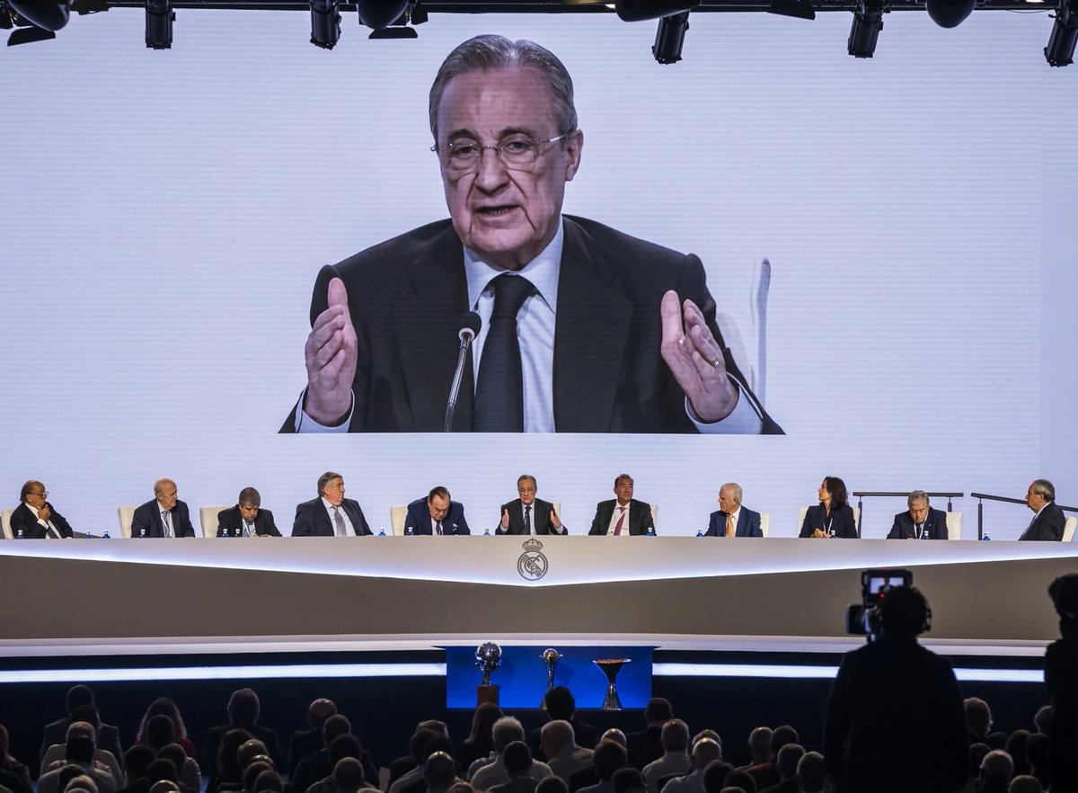 🧵 Abro hilo con los aspectos más importantes que ha tratado Florentino Pérez en la asamblea del Real Madrid.

🧶🧶