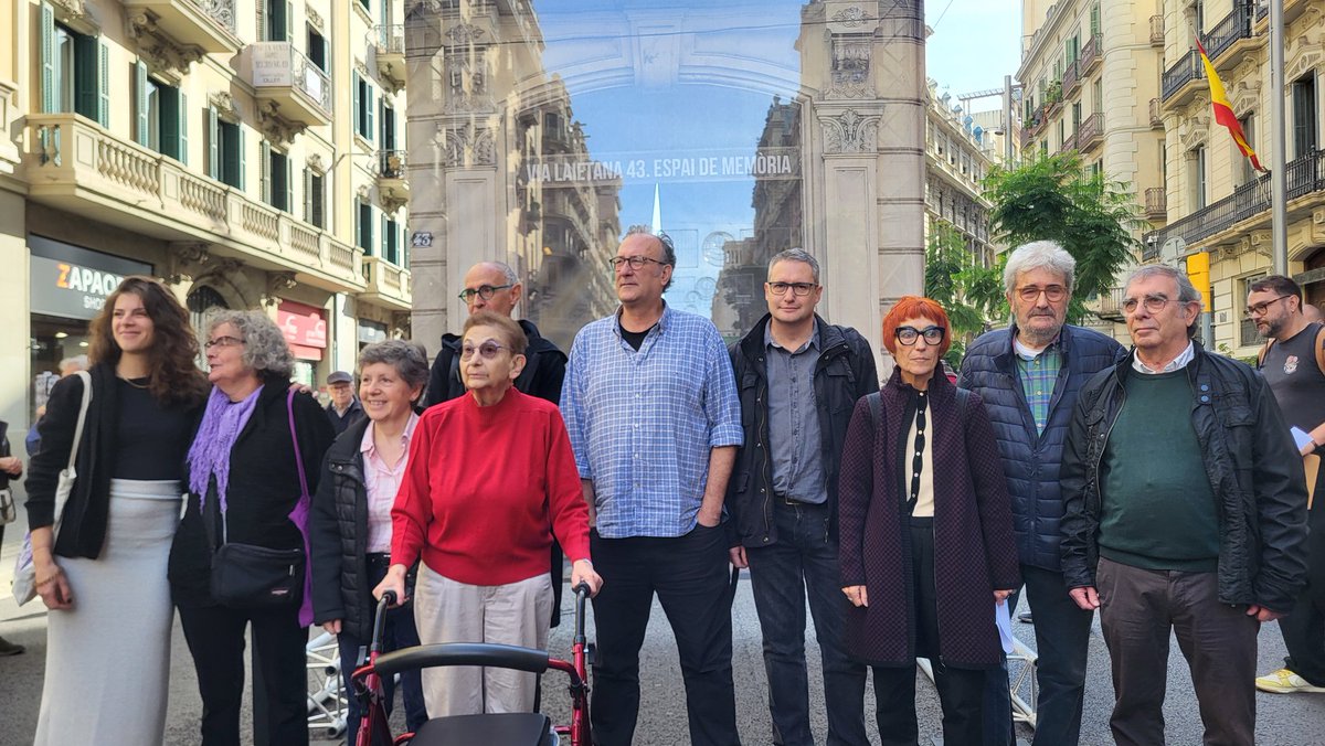 Avui (i quantes vegades calgui) reivindiquem amb el conjunt d'entitats memorialistes fer de la comissària de Via Laietana un espai de memòria. Fem Justicia! FEM MEMÒRIA!!