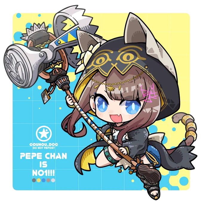 こちらの絵を元にペペちゃん制作いただいてます!感激でウキウキです、完成を楽しみにしています…! 