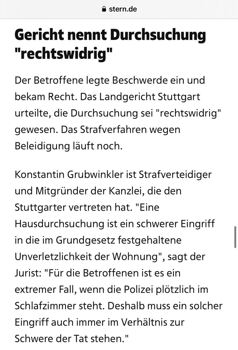 RGRAnwaelte's tweet photo. Pikantes Detail zur Durchsuchung bei unserem Mandanten:

„Dabei is insbesondere zu berücksichtigen, dass der Geschädigte [=Merz] in seinem Post selbst über die reine sachliche Kritik am Vorhaben der regierenden Ampelkoalition, Cannabis zu legalisieren, hinausgeht 
indem er die letzte Kabinettssitzung im Gästehaus der Bundesregierung, Schloss Meseberg, als „Therapiesitzung" bezeichnet.“

Selber unter der Gürtellinien respektlos austeilen und gleichzeitig wegen kleinster Beleidigungen wohl tausendfach von einer Kanzlei Strafantrag stellen lassen.