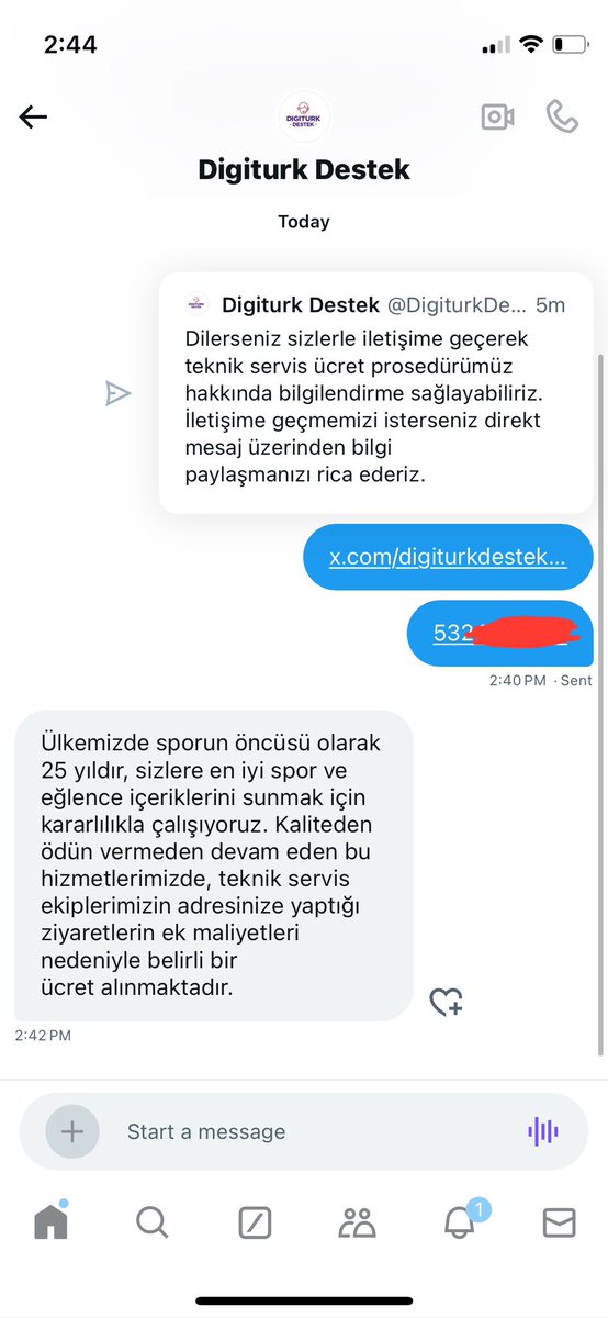 berkaysaylam's tweet photo. @DigiturkDestek Tekrar söylüyorum, ben bu hizmeti almak için size zaten para ödüyorum. Sorun olduğunda teknik servisiniz gelir inceleme yapar, müşteri kaynaklı bir sorun varsa düzeltmek için ücret talep eder. Sizden kaynaklı bir sorun için ben neden ekstra ücret ödemek zorunda kalıyorum? https://t.co/CVlOVzzCqJ