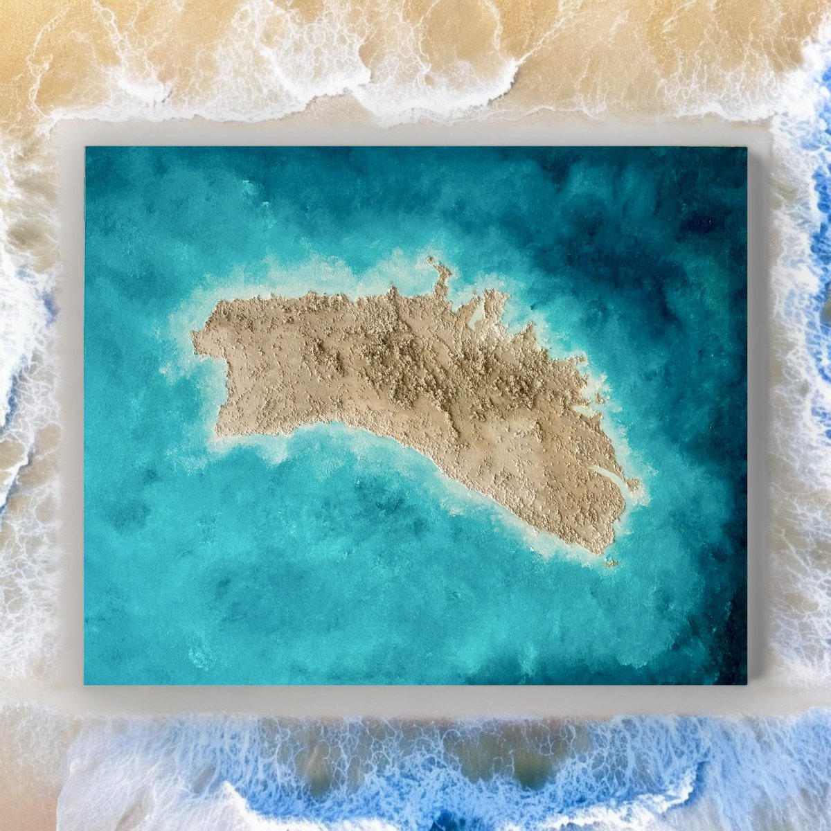 limon_Art_'s tweet photo. 🐠Nueva obra en venta dentro de la serie playas: “Menorca”. 

Aguas azul turquesa, calas, faros, atardeceres, recuerdos… Un lugar único y lleno de mágia. Si habéis estado sabéis de lo que os hablo, y es que Menorca nos tiene el corazón robado 🤍. 

Técnica: óleos y texturas orgánicas sobre tela. 
Medidas: 46x38x3cm. 

Ojalá os guste! Y si me compartís super agradecida 🥰🙏🏻. Muy buen domingo!

* El mapa no es exacto, sino un aproximado.