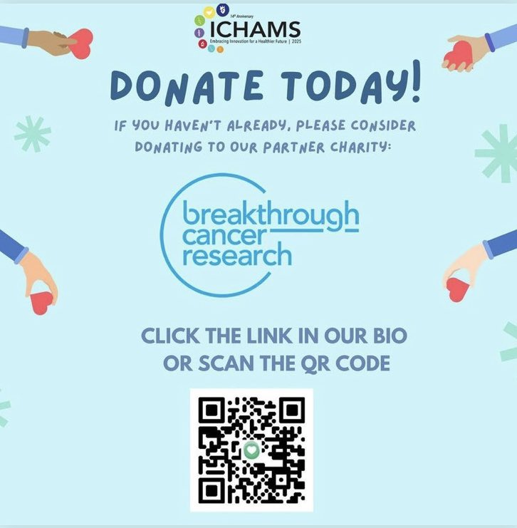Delighted to begin fundraising for our <a href="/ichams_rcsi/">ICHAMS</a> charity partner <a href="/BreakthroCancer/">Breakthrough Cancer Research</a> Research! 

Link to donate: idonate.ie/ichams2025
Link to ICHAMS: ICHAMS.org