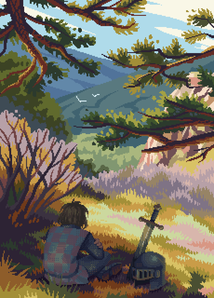 Autumn view.

#pixelart #ドット絵