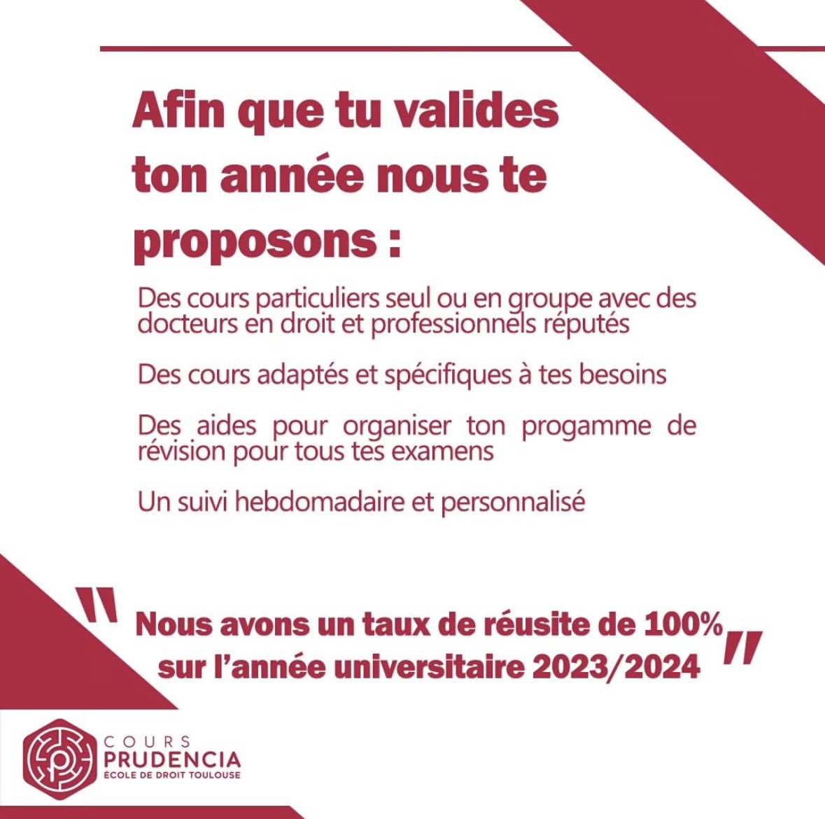 🎓 Cours Prudencia - École de Droit Toulouse tweet media
