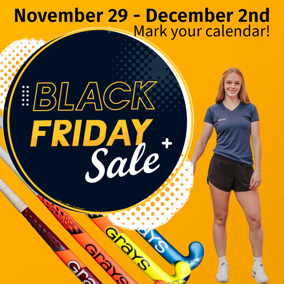 AKPROCanada's tweet photo. 🔥 Get ready for the biggest sale of the year! 🔥
From November 29th to December 2nd, upgrade your game with exclusive deals on Grays field hockey gear! 🏑✨ Follow us now to unlock special offers! #BlackFridayDeals #FieldHockey #FieldHockeyGear #BlackFriday2024 #akprocanada https://t.co/x44EhzNDpP