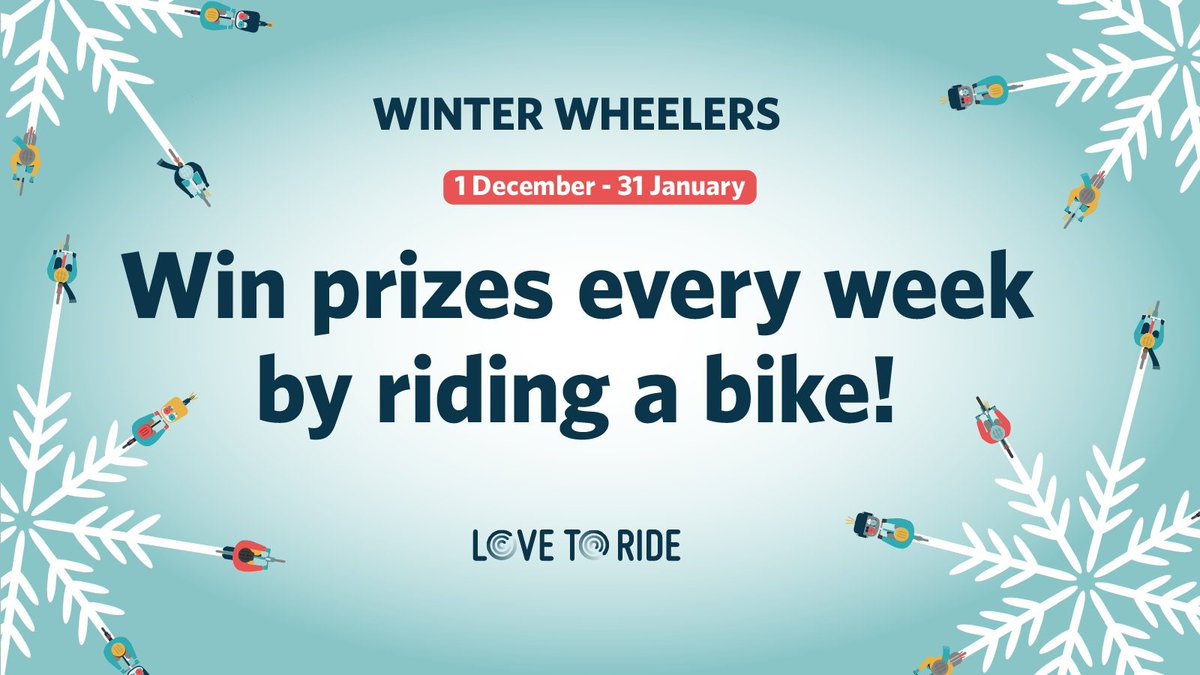 There's just one week to go until Winter Wheelers with <a href="/LovetoRide_/">Love to Ride</a> begins! 🚲

Register before 1 December and you'll be in with a chance of winning the early bird prize.

Sign up at: orlo.uk/r6DGo

If you're a new rider, there's lots of top tips and quick courses too.
