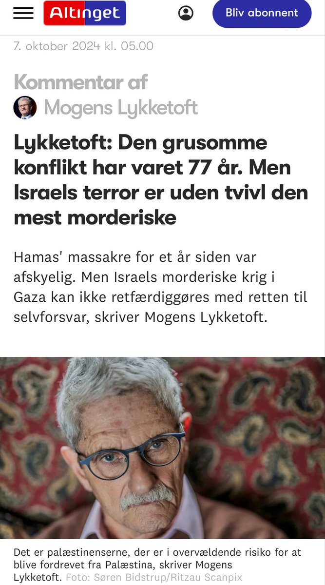thueravn's tweet photo. Hej @DSUAlexander er Lykketoft ikke en ‘relevant socialdemokrat’? 

“Gennem årtier som topfigur i israelsk politik har Netanyahu udviklet en apartheidstat med fremadskridende folkeretsstridig kolonisering af Vestbredden.” Mogens Lykketoft. #dkpol https://t.co/5NvJnhDxR1