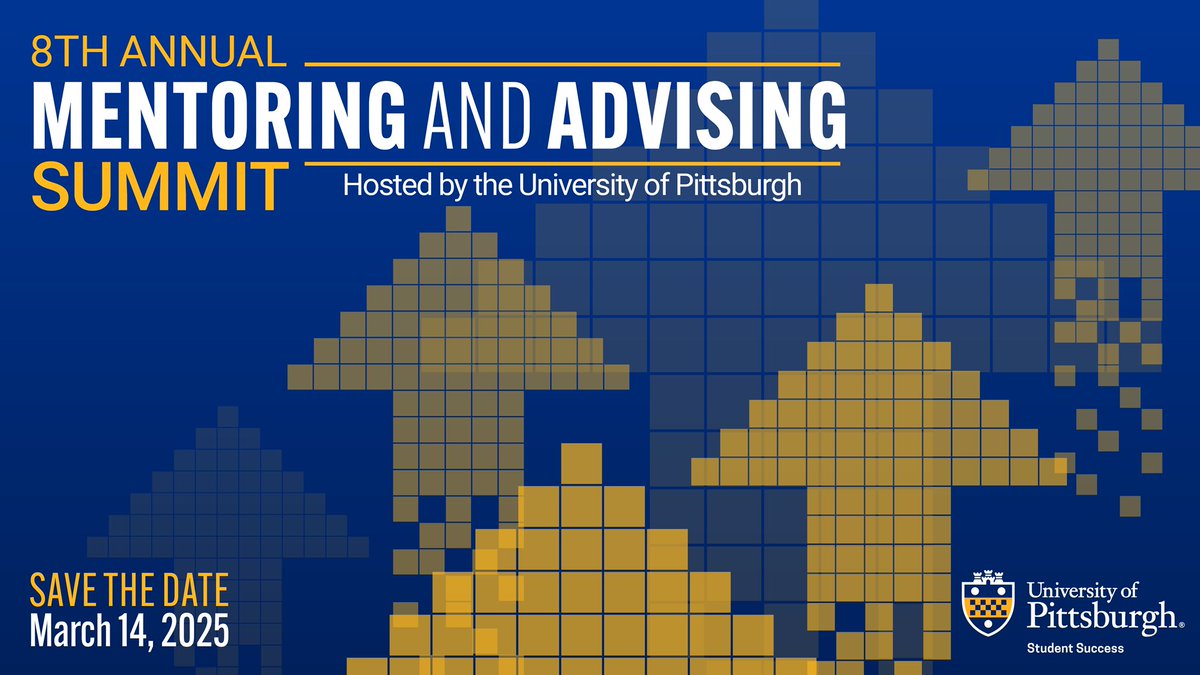 April E. Belback (@aprilbelback) on Twitter photo Save the date for the 8th annual <a href="/PittTweet/">University of Pittsburgh</a> <a href="/PittProvost/">Pitt Provost</a> Mentoring and Advising Summit on 3/14 The call for proposals is open: studentsuccess.pitt.edu/summit
We invite you to share your expertise at this free and virtual event with a global audience of over 2,000 attendees ⭐️ Save the date for the 8th annual <a href="/PittTweet/">University of Pittsburgh</a> <a href="/PittProvost/">Pitt Provost</a> Mentoring and Advising Summit on 3/14 The call for proposals is open: studentsuccess.pitt.edu/summit
We invite you to share your expertise at this free and virtual event with a global audience of over 2,000 attendees ⭐️