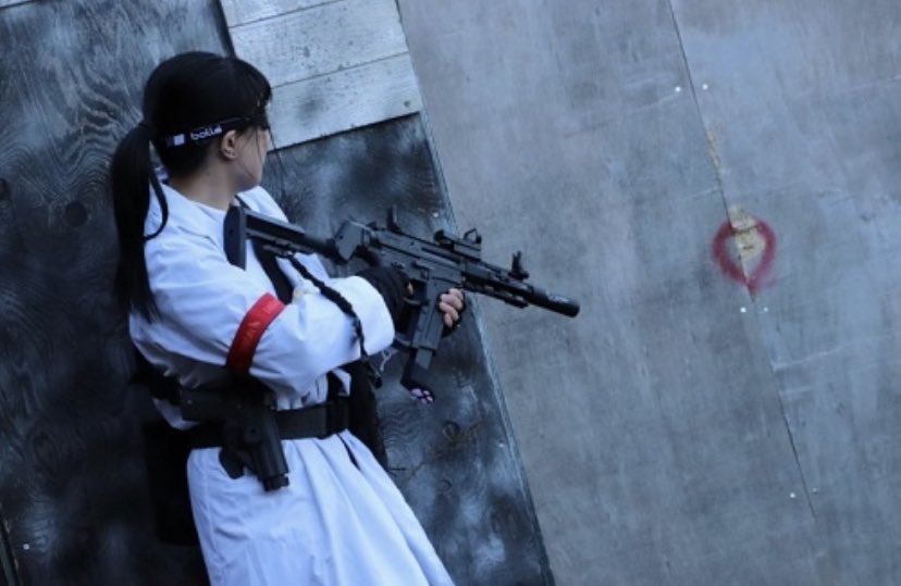 Coujyotyo's tweet image. 顔面事故りすぎて笑いしかないけど、めちゃんこ楽しかったです。
撃たれて撃たれまくった一日でした。
南農生やってるはずなのに科捜研の女になってるのは草。
 #恥外法権