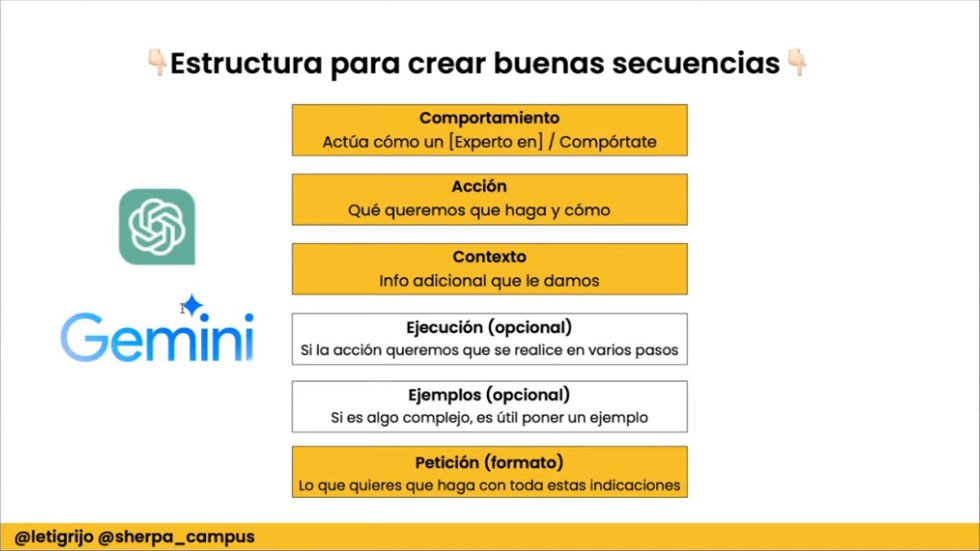 Gi Digital Strategist💫 (@ginger_izurieta) on Twitter photo <a href="/Letigrijo/">Leti Grijó</a> nos comparte la estructura para crear un buen prompt para #Gemini y #ChatGPT
🔃 Si usas inteligencia artificial
❤️Si empezarás a usarla
#MarketingXValencia #InteligenciaArtificial <a href="/Letigrijo/">Leti Grijó</a> nos comparte la estructura para crear un buen prompt para #Gemini y #ChatGPT
🔃 Si usas inteligencia artificial
❤️Si empezarás a usarla
#MarketingXValencia #InteligenciaArtificial
