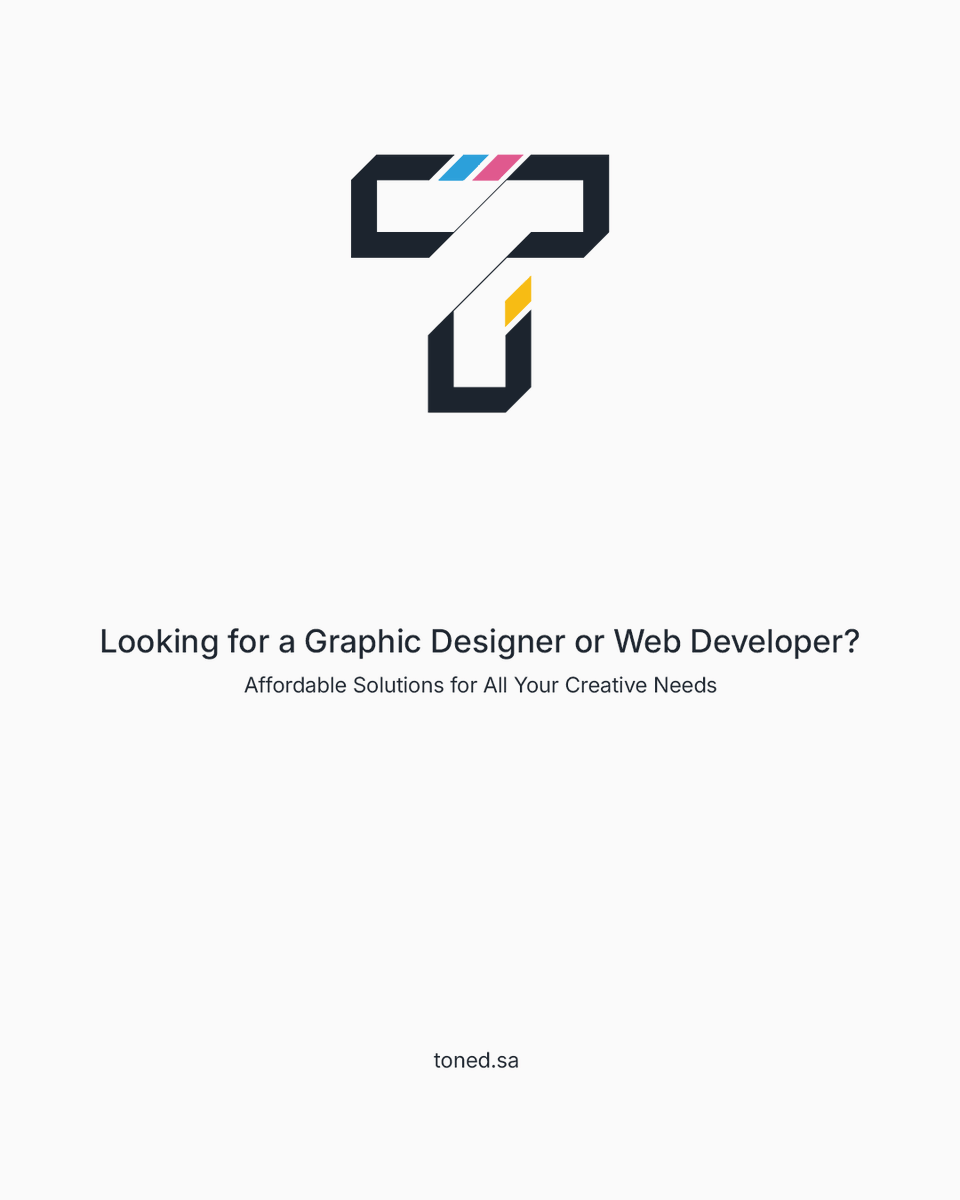 TonedSa's tweet photo. 🚀 Looking for a Graphic Designer or Web Developer?
No worries! 🖌️💻
At Toned, we provide creative and affordable solutions for all your needs.
📩 Contact us today and get ready to be amazed! https://t.co/RpvyJazTMd