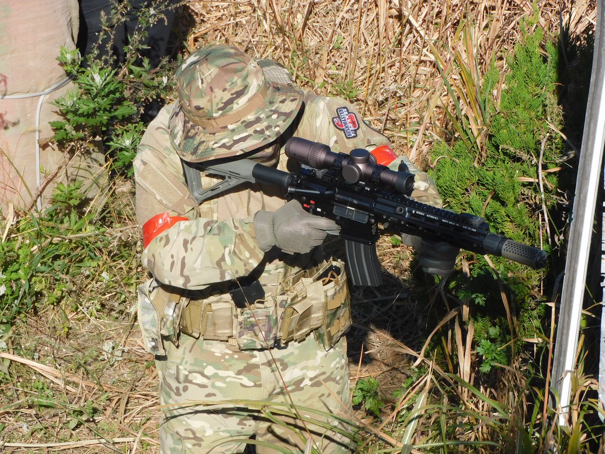 Gtrr8282's tweet photo. 初のレッツロックめっちゃ最高！
#サバゲー　#レッツロック　#HK416
#PCC45 https://t.co/yGDWxPNREh