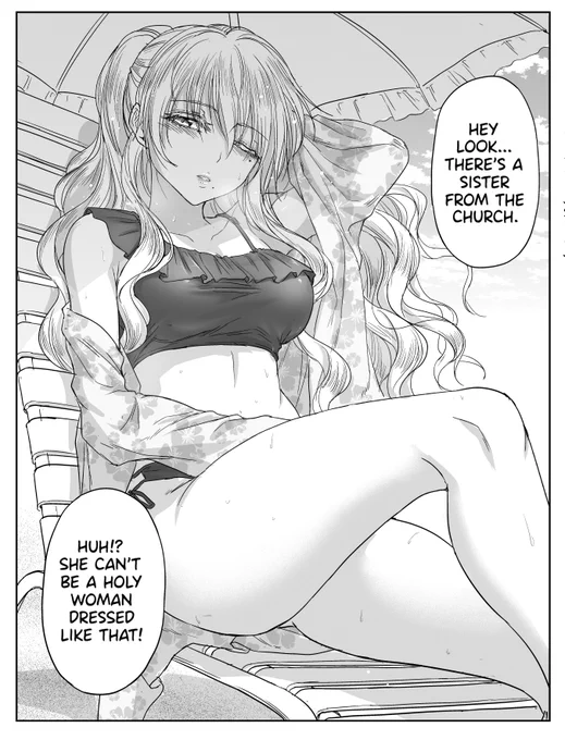 English Version! [The Sister with Strength on a summer vacation by the sea.] 