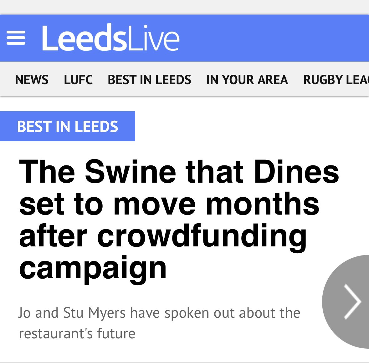 This week Leeds Live put out an article with a very misleading headline. They took information from an instagram post, not from any discussion with us, and headed it with a title that we felt implied we were running off with your cash….🧵