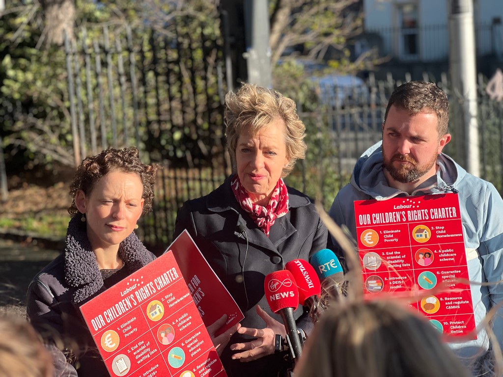Labour will put children’s rights at the heart of next government 🎒

❝On every canvas we hear from parents about the lack of school places, delays for treatments and access to assessments and therapies - <a href="/ivanabacik/">Ivana Bacik</a>

Let's #BuildBetterTogether. 🌹

labour.ie/news/2024/11/2…