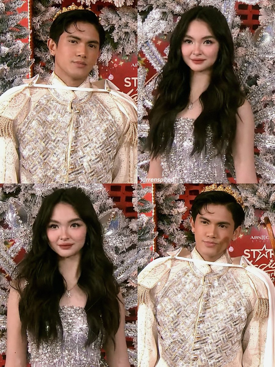 rlyjeykey's tweet photo. Prince Jarren and Princess Kaisha, everyone!!! Grabeng visuals yan, parehong nanlalamon.

STELLAR KAIREN
#StarMagicalChristmas2024 https://t.co/CM4abO8QMl