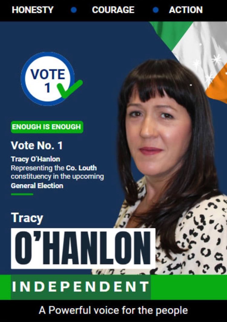IrishPhoenix5's tweet photo. 🚨Vote Tracy O’Hanlon No.1 Co.Louth🚨

❗️What’s Wrong With Wanting To Put Irish People First?❗️

#IrelandIsFull
#GE24 
#Dundalk
#JohnMcGahon
🇮🇪☘️🇮🇪☘️🇮🇪☘️🇮🇪
@IrishWatchdog https://t.co/YzLA1gTzny