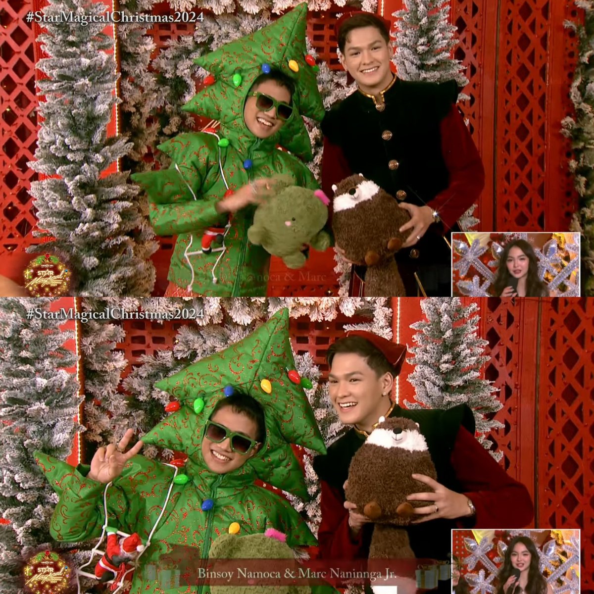 kowalerts's tweet photo. Aliw naman nina Binsoy and Marc #StarMagicalChristmas2024 https://t.co/FYp16UE1QE