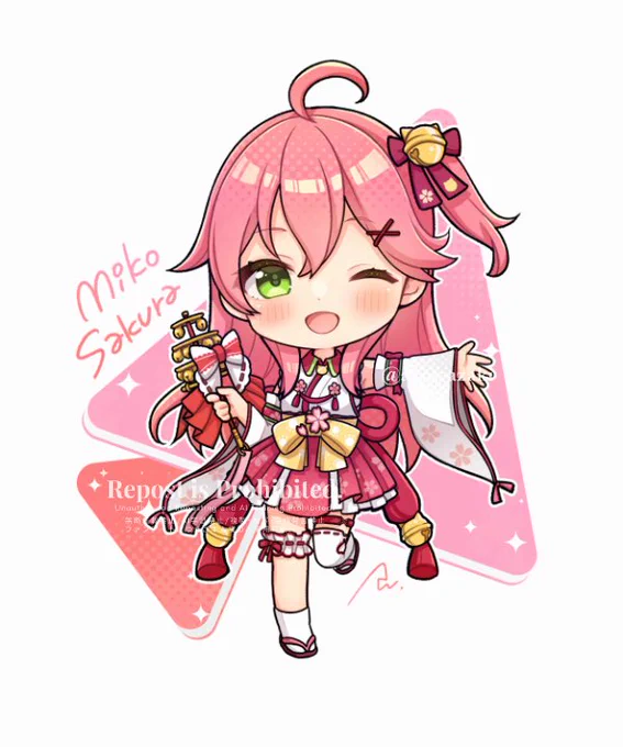 さくらみこちゃん#miko_Art #ホロちび↓高画質↓ 