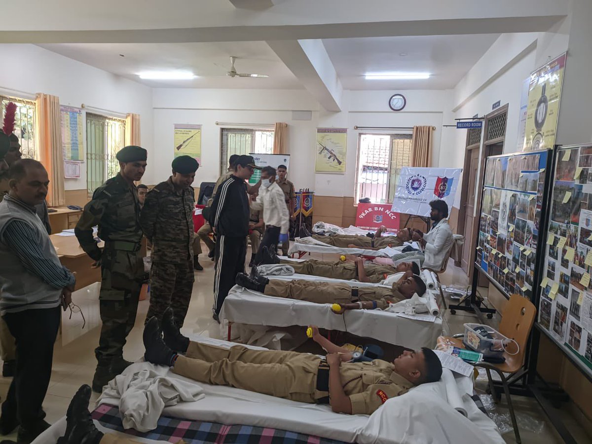 shaurya_trust's tweet photo. On The Occasion of NCC Day, SSFT organized Blood Donation,  Free Health Check Up, and Doctor Consultation for life style diseases. #Kudos 9 Kar Bn ,NCC Team
@HQ_DG_NCC @Dte_kargo @DefenceMinIndia @adgpi https://t.co/ttwhSbl3CF