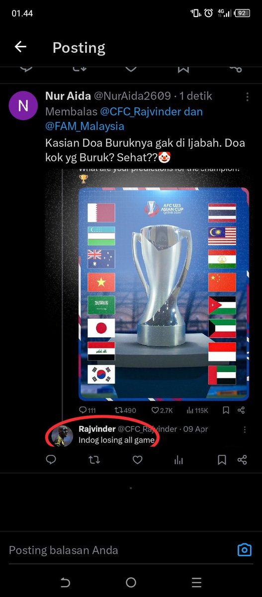 SuburUbuy81's tweet photo. @CFC_Rajvinder @FAM_Malaysia 🤪 https://t.co/Oz6uMrFq4E