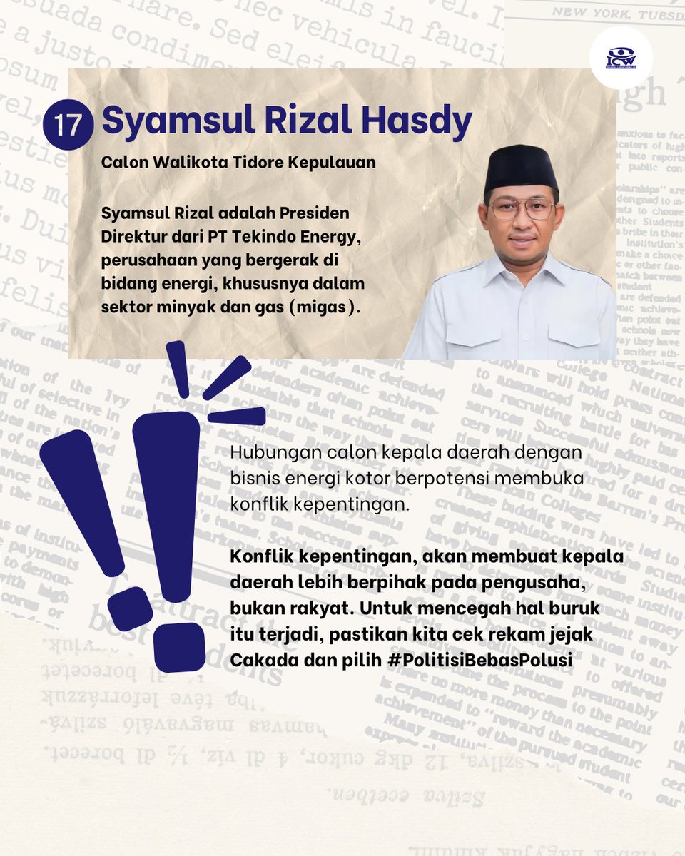 Indonesia Corruption Watch tweet media