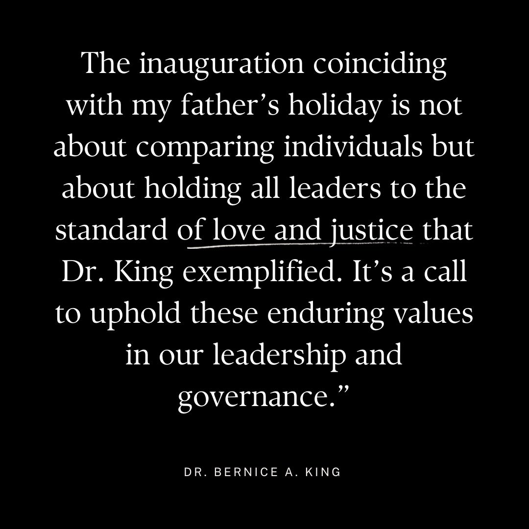 BerniceKing's tweet image. A wake-up call! Where Do We Go from Here? CHAOS OR COMMUNITY.

We have a choice. We can still fight to protect Freedom, Justice, and Democracy through the spirit of #Nonviolence365 and by choosing community over chaos.

#MissionPossible #2025KingHoliday #Inauguration2025