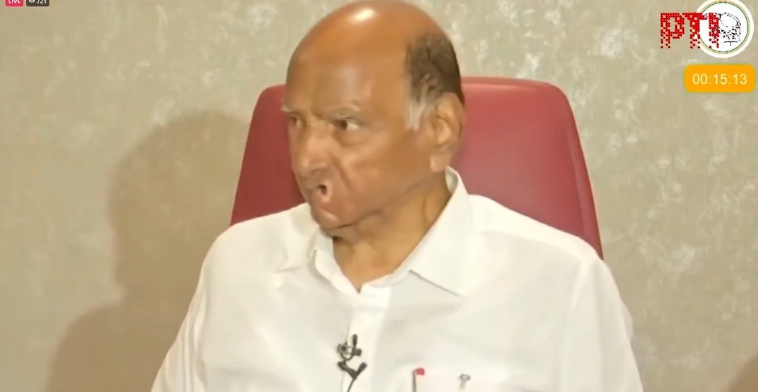 NewsAlgebraIND's tweet photo. HUGE 🚨 Sharad Pawar says : "Voters polarised due to UP CM Yogi Adityanath's Batenge Toh Ka**tenge slogan."

Sharad Pawar indirectly acknowledges Hindu Unity in Maharashtra elections 🔥🔥

He refuses to blame EVMs. He said Women turnout helped Mahayuti. I will still be in active politics 

"No qualms in accepting Ajit Pawar got more seats in Maharashtra polls, but everyone knows who is the NCP founder" - SHARAD PAWAR