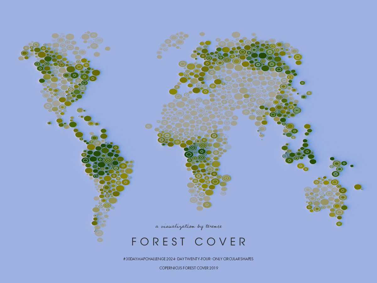 researchremora's tweet photo. #30DayMapChallenge · Day 24 · Only circular shapes. World forest cover in circles.

#rayshader adventures, an #rstats tale https://t.co/i1Toma4J3a