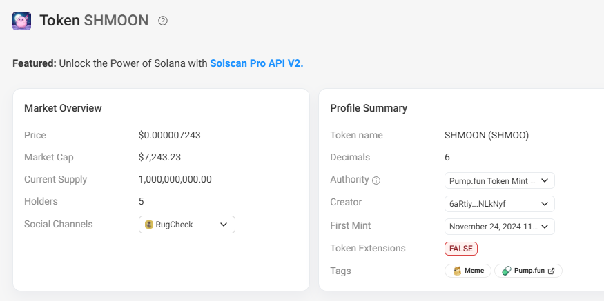 DaGrizzly666's tweet photo. ๐๐ฅ $SHMOON :
๐ฐ Market Cap: $7.5k
๐ Volume: $693
๐ช Supply: 1B $SHMOO
๐ก๏ธ Dev holds only 0.07%!
No roadmap, no utility (yet), just FUN.
Community-powered, anti-rug pull vibes. ๐๐ธ
https://t.co/2ImrvBVpr3
#SHMOON #CryptoCommunity #MemecoinMagic #SolanaMemeCoin
@pumpdotfun https://t.co/f4PxgG6kMH